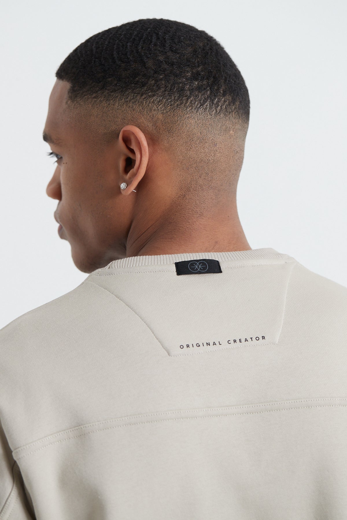 Cargo Sweatshirt with Water Repellent Finish, Oversized Fit, Cotton Nylon Blend, Functional Pockets – Sand Stone 4